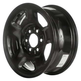 Factory Steel® - 5-Spoke Black 17x7.5 Steel Factory Wheel
