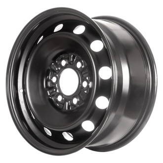 Factory Steel® - 12-Hole Black 17x8 Steel Factory Wheel