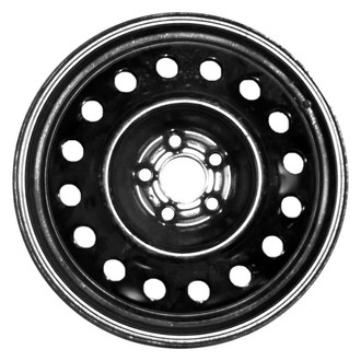 Factory Steel® - 16-Hole Black 17x4 Steel Factory Wheel