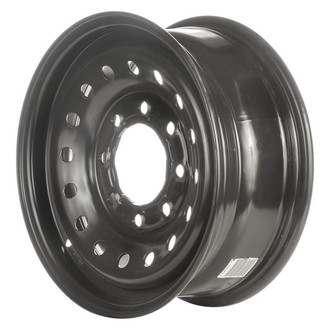 Factory Steel® - 16-Hole Black 16x6.5 Steel Factory Wheel