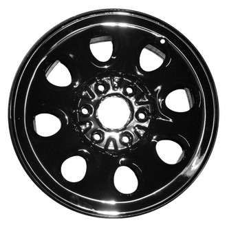 Factory Steel® - 8-Slot Silver 17x7.5 Steel Factory Wheel