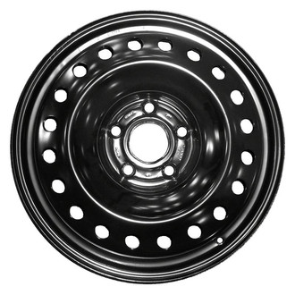 Factory Steel® - 20-Hole Black 17x4 Steel Factory Wheel