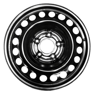 Factory Steel® - 20-Hole Black 16x4 Steel Factory Wheel