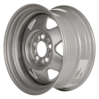 Factory Steel® - 6-Slot Silver 15x7 Steel Factory Wheel