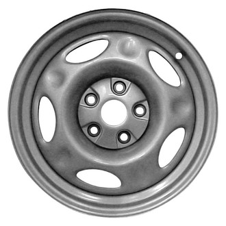 Factory Steel® - 5-Slot Black 16x7 Steel Factory Wheel