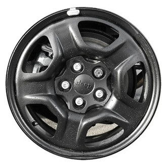 Factory Steel® - 5-Spoke Black 16x6.5 Steel Factory Wheel