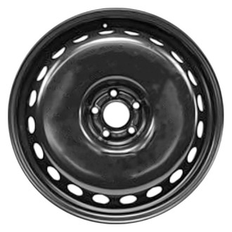 Factory Steel® - 20-Slot Black 20x6.5 Steel Factory Wheel