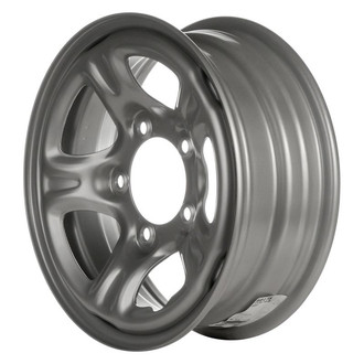 Factory Steel® - 5-Spoke Silver 15x5.5 Steel Factory Wheel