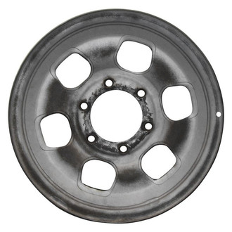 Factory Steel® - 6-Slot Silver 15x6 Steel Factory Wheel
