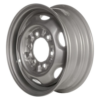 Factory Steel® - 6-Slot Silver 14x5 Steel Factory Wheel