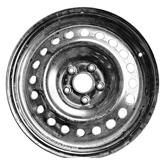 Factory Steel® - 20-Hole Black 17x7 Steel Factory Wheel