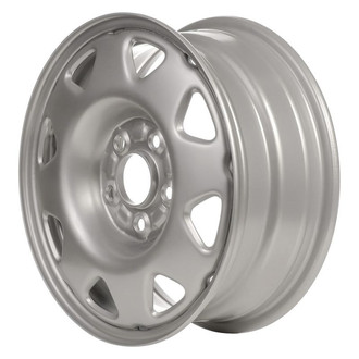 Factory Steel® - 8-Slot Silver 15x6 Steel Factory Wheel