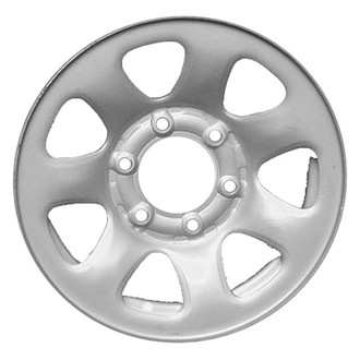 Factory Steel® - 7-Slot Silver 15x6 Steel Factory Wheel