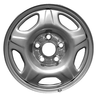 Factory Steel® - 5-Slot Silver 15x6 Steel Factory Wheel
