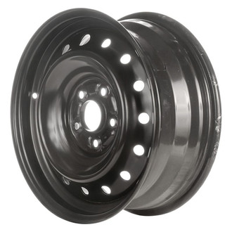 Factory Steel® - 15-Hole Black 16x6.5 Steel Factory Wheel