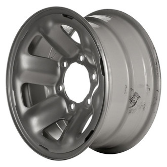 Factory Steel® - 6 I-Spoke Silver 15x7 Steel Factory Wheel