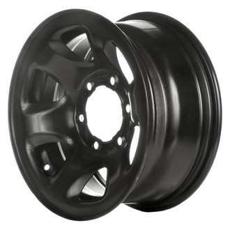 Factory Steel® - 6 I-Spoke Black 15x7 Steel Factory Wheel