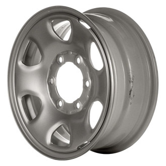 Factory Steel® - 6-Hole Silver 15x6 Steel Factory Wheel