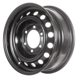 Factory Steel® - 16-Hole Black 15x6 Steel Factory Wheel