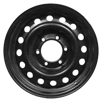 Factory Steel® - 16-Hole Black 16x7 Steel Factory Wheel