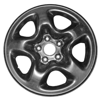 Factory Steel® - 5-Spoke Black 16x6.5 Steel Factory Wheel