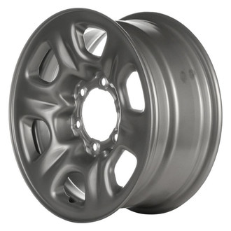 Factory Steel® - 6 I-Spoke Silver 16x7 Steel Factory Wheel