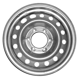 Factory Steel® - 16-Hole Silver 16x7 Steel Factory Wheel