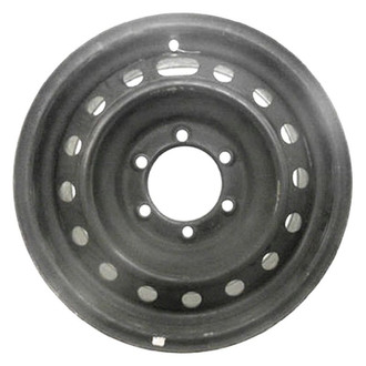 Factory Steel® - 16-Hole Black 16x7 Steel Factory Wheel