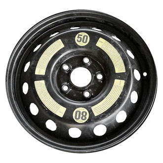 Factory Steel® - 15-Hole Black 18x6.5 Steel Factory Wheel