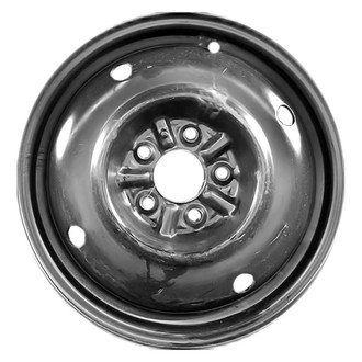 Factory Steel® - 4-Hole Black 16x4 Steel Factory Wheel