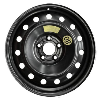 Factory Steel® - 15-Hole Black 17x4 Steel Factory Wheel