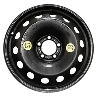 Factory Steel® - 14-Hole Black 18x5 Steel Factory Wheel
