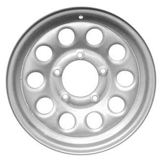 Factory Steel® - 10-Hole Silver 15x5.5 Steel Factory Wheel
