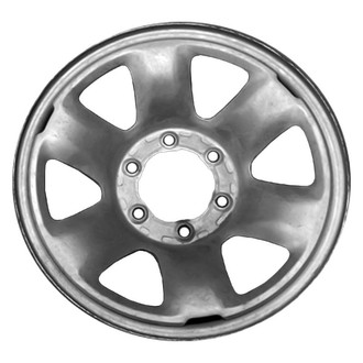 Factory Steel® - 6 I-Spoke Silver 16x7 Steel Factory Wheel