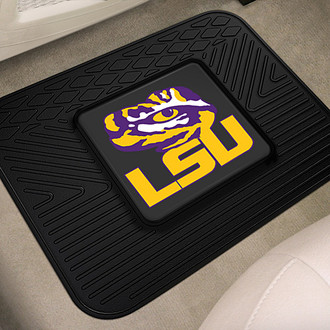 FanMats® - Louisiana State University 2nd Row Black Heavy Duty Vinyl Floor Mat with "Tiger Eye & LSU Wordmark" Logo