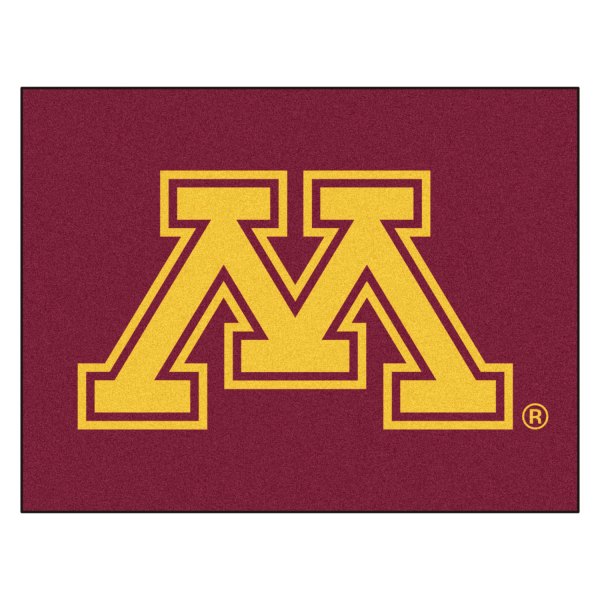 FanMats® - University of Minnesota 33.75" x 42.5" Nylon Face All-Star Floor Mat with "Block M" Logo