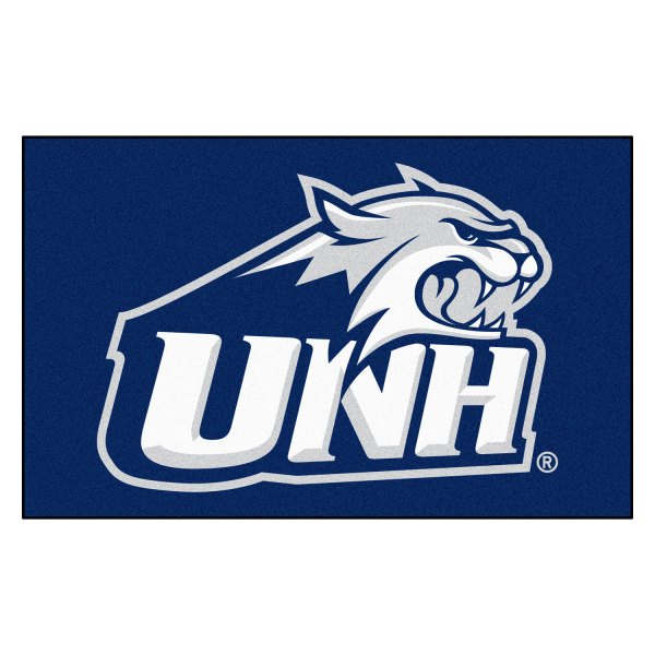 FanMats® - University of New Hampshire 60" x 96" Nylon Face Ulti-Mat with "Wildcat Head & UNH" Logo