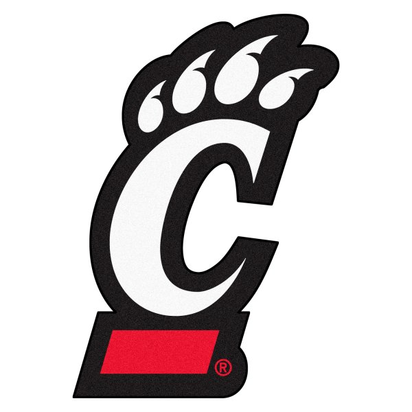 FanMats® - University of Cincinnati 36" x 48" Mascot Floor Mat with "C Bear Claw" Logo