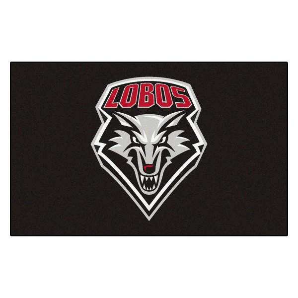 FanMats® - University of New Mexico 60" x 96" Nylon Face Ulti-Mat with "Wolf Head & LOBOS" Logo