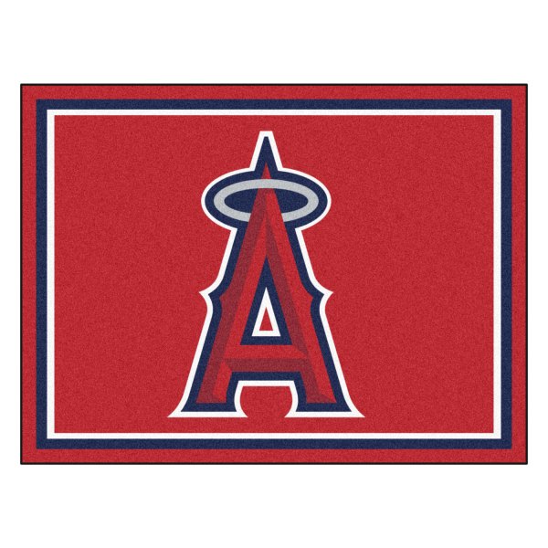 FanMats® - Los Angeles Angels 96" x 120" Nylon Face Ultra Plush Floor Rug with "Halo A" Logo