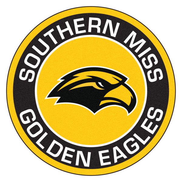 FanMats® 18593 - NCAA University of Southern Mississippi Round Nylon