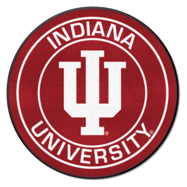 FanMats® - Indiana University 27" Dia Nylon Face Floor Mat with "IU" Logo