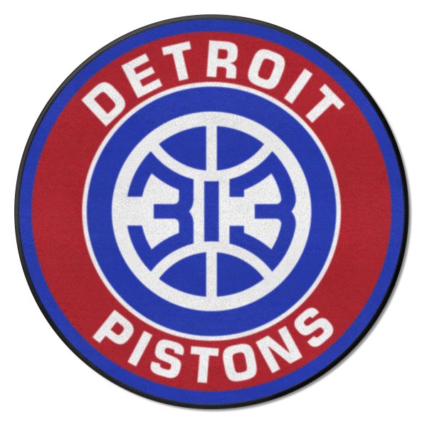 FanMats® - Detroit Pistons 27" Dia Nylon Face Floor Mat with "DP" Logo