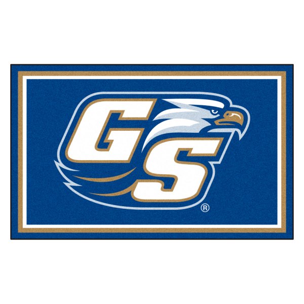 FanMats® - Georgia Southern University 48" x 72" Nylon Face Ultra Plush Floor Rug with "Eagle & GS" Logo