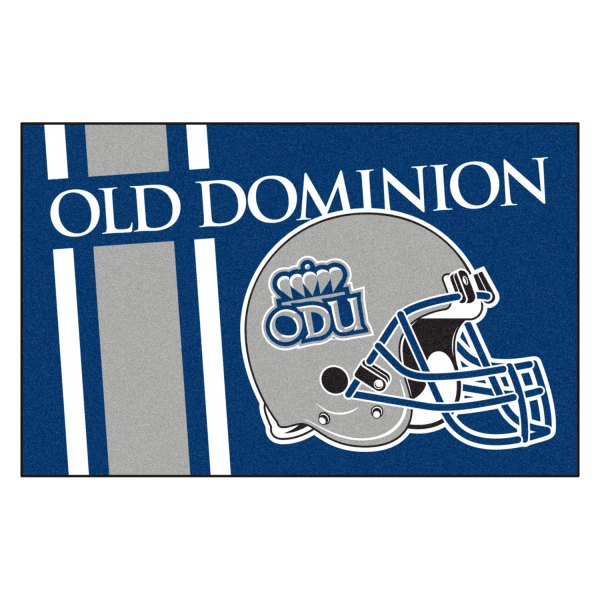 FanMats® - Old Dominion University 19" x 30" Nylon Face Uniform Starter Mat with Football Helmet with Wordmark & Stripe