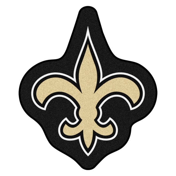 FanMats® - New Orleans Saints 36" x 48" Mascot Floor Mat with "Fluer-De-Lis" Logo