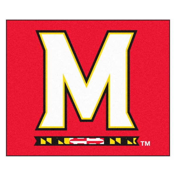 FanMats® - University of Maryland 59.5" x 71" Nylon Face Tailgater Mat with "M & Flag Strip" Logo