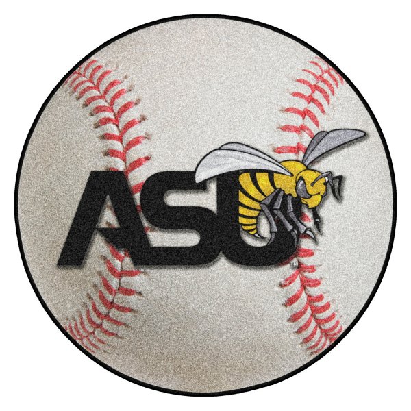 FanMats® - Alabama State University 27" Dia Nylon Face Baseball Ball Floor Mat with "ASU Hornet" Logo