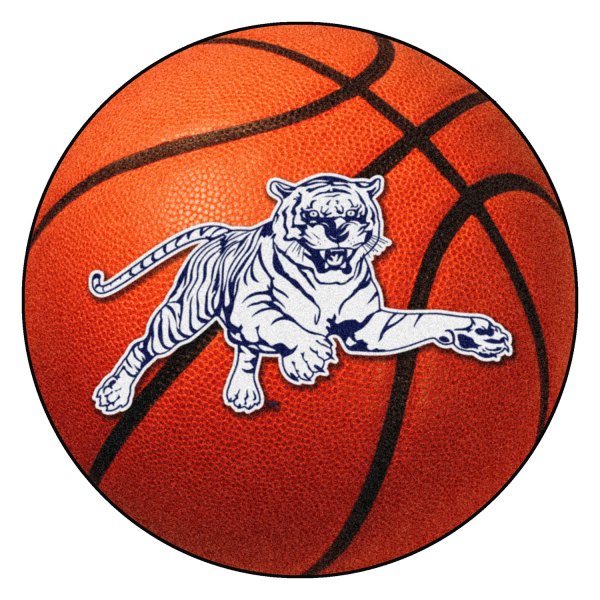 FanMats® - Jackson State University 27" Dia Nylon Face Basketball Ball Floor Mat with "Tiger" Logo