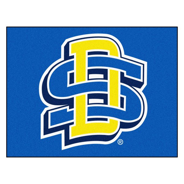 FanMats® - South Dakota State University 33.75" x 42.5" Nylon Face All-Star Floor Mat with "Interlocked SD" Logo